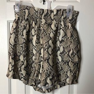 H&M Snake Print Shorts